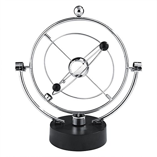 Zerodis Elektronische Perpetual Motion Schreibtisch Spielzeug Milchstraße Kinetische Bewegung Swing Ball Elektrische Wiggler Newtons Cradle Balance Ball Home Office Dekoration(A603) von Zerodis