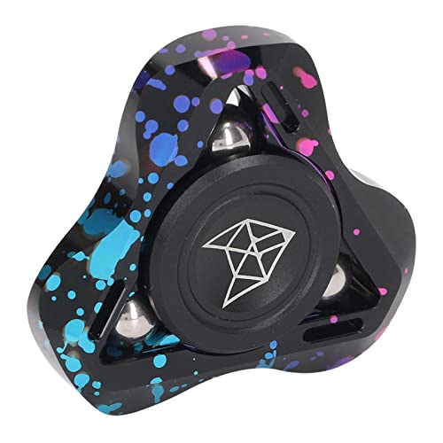 Zerodis Fidget Hand Toy Metal Metal Dreieck Stress Relief Rotation Spielzeug - Aluminiumlegierung - Symptomlinderung Angst ADHS ADHS Autismus Hinzufügen (Colorful) von Zerodis