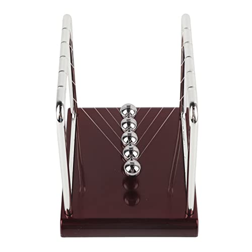 Zerodis Große Newtons Cradle Balance Bälle, Schreibtische Spielzeug, 5 Physische Bälle Spielzeugbalance Magneter Ball Home Office Schreibtisch Spaß (Großer Billardkugel) von Zerodis