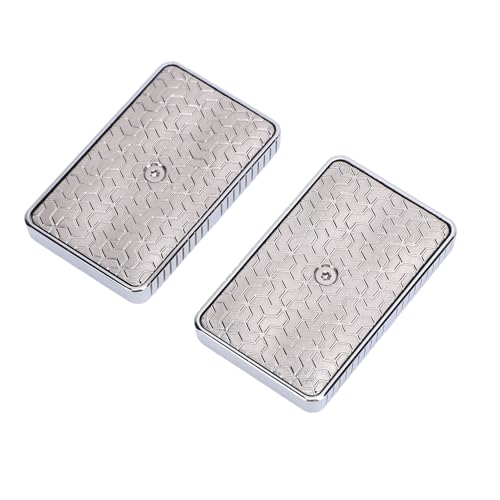 Zerodis Haptic Push Slider Infinite Position Fidget Toy, Robuster Metallstress -Relief -Push Karten Schieber (Helles Silber) von Zerodis