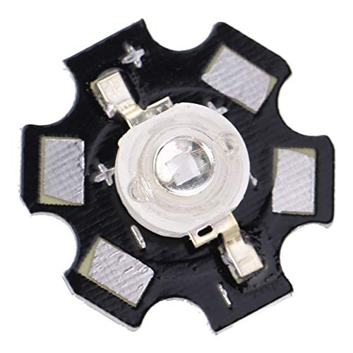Zerodis Helle LED -Lampen -Emitter Dioden, Niedrigstromverbrauch, für Deckenleuchten, Dekorative Leuchten, Architektonische Beleuchtung, 25 Aluminium Basis Teile (520-525nm) von Zerodis