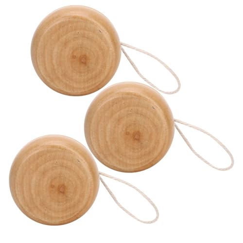 Zerodis Holz Yoyo Handgefertigt von Handgefertigtem Mini -DIY -Holzspielzeug für, Packung von 3 Zerodis Holz Yoyo Handgefertigt von Handgefertigtem Mini -DIY -Holzspielzeug für, Packung von 3 von Zerodis