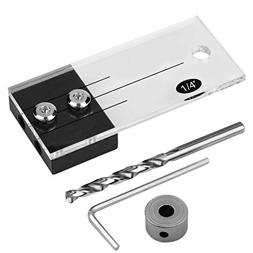 Zerodis Holzbearbeitungsbohrloch -Locator -Taschen Jig Kit mit Schraubenbohrergrenze Ring für Holzverbindungen Doweling & Positionierung Zerodis Holzbearbeitungsbohrloch -Locator -Taschen Jig Kit mit Schraubenbohrergrenze Ring für Holzverbindungen Doweling & Positionierung von Zerodis