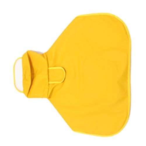 Zerodis Hunde Regenmantel, Hochkragen mit Elastischer Seilschnalle, Versteckte Traktionslochdesign, Bauchschutz, Transparent (L) von Zerodis