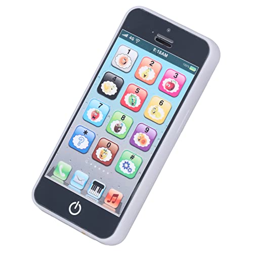 Zerodis Kinderbaby Mobiltelefon -Spielzeugsimulation Geformte Klare Musikhell -Musik Entwicklungsspielzeug für , Plastikmaterial (Black) von Zerodis