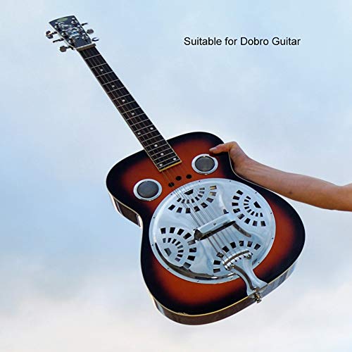 Zerodis Komplette Set Spider Bridge, Raitenhalter, Resonatorabdeckung, Kegelplatte, Soundhole -Bildschirm und Sattel mit für DIY -Zubehör Ersatz, Geeignet für Resonator Gitarre von Zerodis