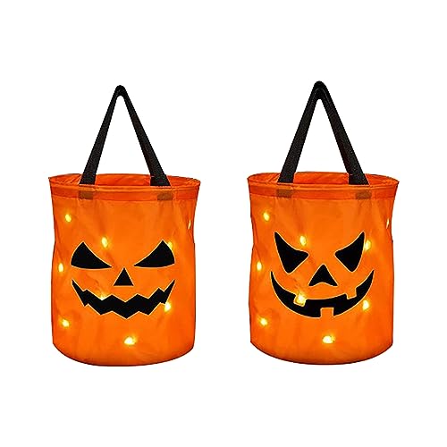 Zerodis LED Halloween Zuckerzuckerhandtaschen Im 2 Pumpenkürbisstil mit Partybeuteln mit Hoher Kapazität für Halloween -Materialgröße 12 Zoll X 10 Zoll für Veranstaltungen für Geburtstagsfeiern Zerodis LED Halloween Zuckerzuckerhandtaschen Im 2 Pumpenkürbisstil mit Partybeuteln mit Hoher Kapazität für Halloween -Materialgröße 12 Zoll X 10 Zoll für Veranstaltungen für Geburtstagsfeiern von Zerodis
