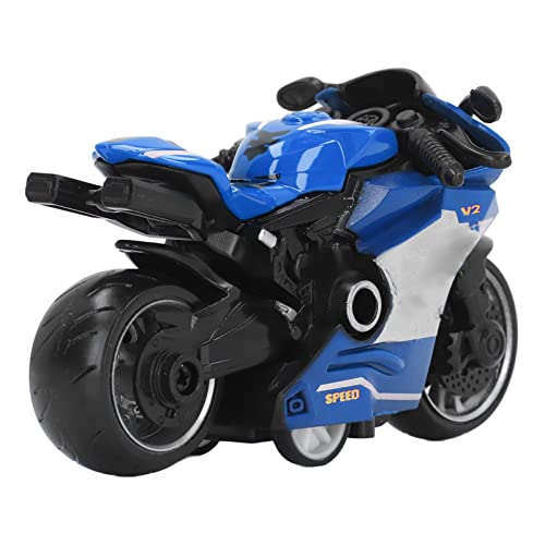 Zerodis Legierung Motorradmodell Hohe Simulation Rücken Sie Motorrad Spielzeug für Kindersammlung Zurück (Blue) von Zerodis