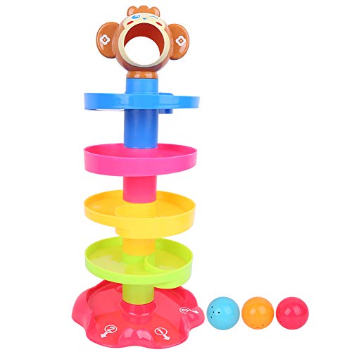 Zerodis Lernspielzeug Geschenk Helle Farbe Ball Drop Roll Tower Spielzeug für 9 Monate Alte und ältere von Zerodis