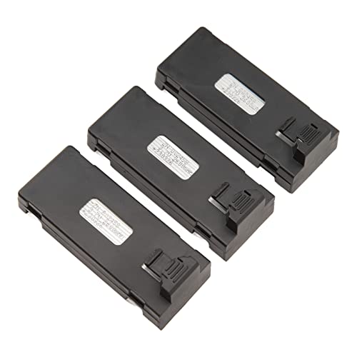 Zerodis Lithium-Batterie für RC-Drohne, Leicht zu Transportieren, 3-teiliger Ladeschutz, RC-Flugzeuge, Lithium-Batterie-Pack, Kunststoffgehäuse für E88 (2600 mAh) von Zerodis