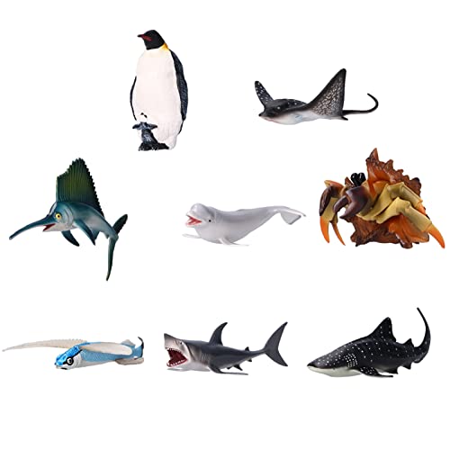 Zerodis Meeresspielzeug Realistic Toys Bildungsmodelle von Meerestieren für , Modell von Marien Plastic Animal für Geschenke und Schulprojekte von Zerodis
