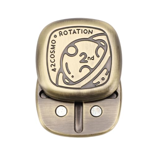 Zerodis Metall Push Card Slider Spannung Sensorisches Spielzeug Tragbarer Fingerspitzenschieberegler für und Erwachsene (Kupferfarbe) von Zerodis