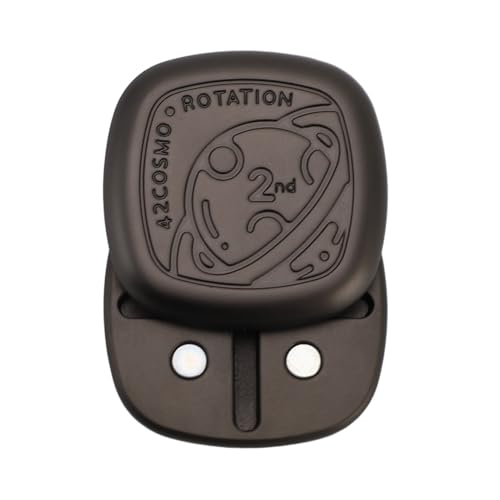 Zerodis Metall Push Card Slider Spannung Sensorisches Spielzeug Tragbarer Fingerspitzenschieberegler für und Erwachsene (Silberschwarz) von Zerodis