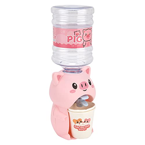 Zerodis Mini -Wasserspender Süßes Simulation Küche Spielzeug Tägliche Hydration für Heim Spielzeugküche Küche (rosa Schwein) von Zerodis