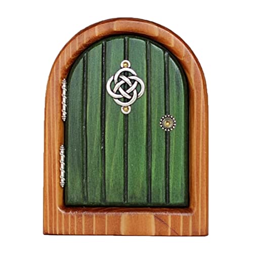Zerodis Miniatur-Feentür für Bäume, Langlebiges Holz, Schönes Design, Tolles für, Outdoor-Dekorationszubehör (11) von Zerodis