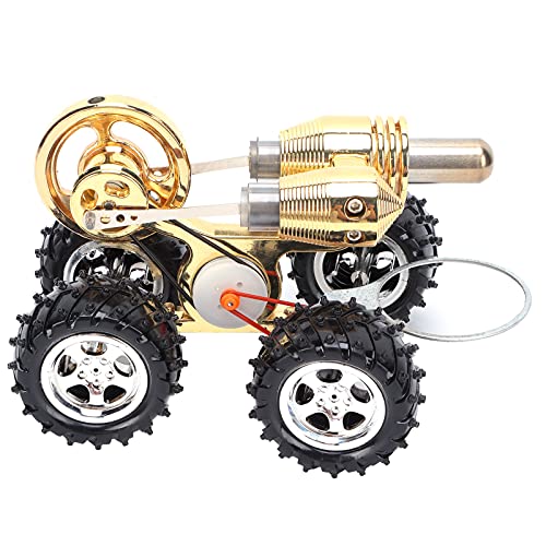 Zerodis Miniatur Stirling Car Engine Model Physik Spielzeug, Exquisite Externe Verbrennungskraft für Wissenschaftliches Lernen, Zinklegierungsmaterial Zerodis Miniatur Stirling Car Engine Model Physik Spielzeug, Exquisite Externe Verbrennungskraft für Wissenschaftliches Lernen, Zinklegierungsmaterial von Zerodis