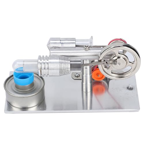 Zerodis Miniatur -Stirling -Motor Bildungsnahrungsmittel für Physiklabor Lehrmodell, Hand an Operation Lüfter Stirling Motor für Kinderwissenschaftsprojekte, High End Glasmaterial Zerodis Miniatur -Stirling -Motor Bildungsnahrungsmittel für Physiklabor Lehrmodell, Hand an Operation Lüfter Stirling Motor für Kinderwissenschaftsprojekte, High End Glasmaterial von Zerodis