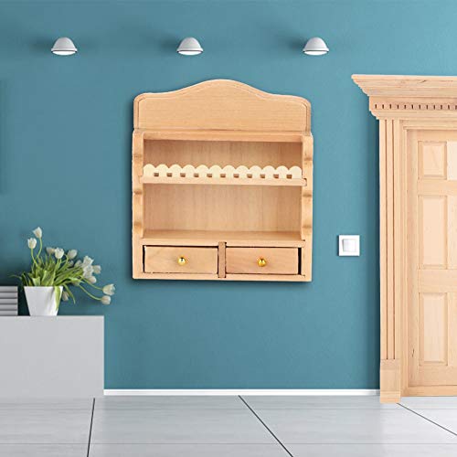 Zerodis Miniaturholzpuppenhaus Küchenständer Spielzeugdekor für 1:12 Puppenhaus, Zartes und Modisches Design, Material, Ideal für Puppenhaus -Enthusiasten von Zerodis