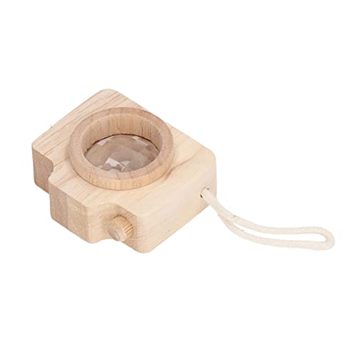 Zerodis Niedliche Bienenauge Tragbare Prismenlinsenspielzeug für das Einfallsreiche Spiel und Lernen von Kindern, Kompaktes Design (Holzfarbe) von Zerodis