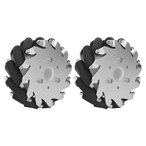 Zerodis Omnidirektionales Rad, Geräuscharme Lager, 12 Gummirollen, Starker Griff, Stabile Bewegung, RC-Car-Omni-Rad 127 Mm für Chassis-Kit (Links) von Zerodis