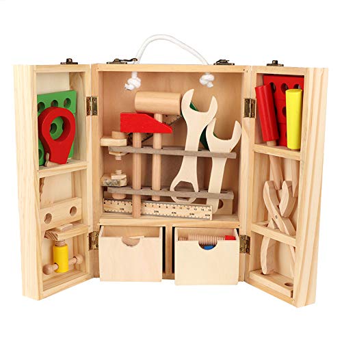 Zerodis Pädagogisches Holzreparaturwerkzeug für, Farbenfrohe Werkzeugspielzeuge für, Bewegungsfähigkeit, für die Interaktion mit Elternchild von Zerodis