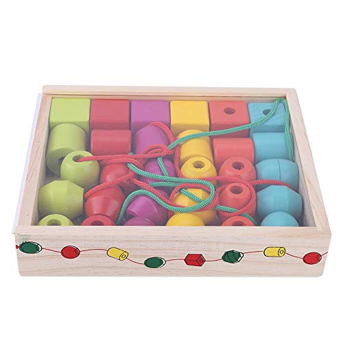 Zerodis Perlen Spielzeug Holz Sicher Ungiftig Pädagogische Stacking Block Tough Perlen Stapeln Spielzeug für Kleinkinder Zerodis Perlen Spielzeug Holz Sicher Ungiftig Pädagogische Stacking Block Tough Perlen Stapeln Spielzeug für Kleinkinder von Zerodis