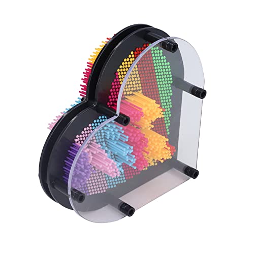 Zerodis Pin Art Board 3D in Hart -verdrängter Handgepackter Handmodelle für die Kreativität von Kindern die Spielsachen des Plastikdesktops von Zuhause oder Schule von Zerodis