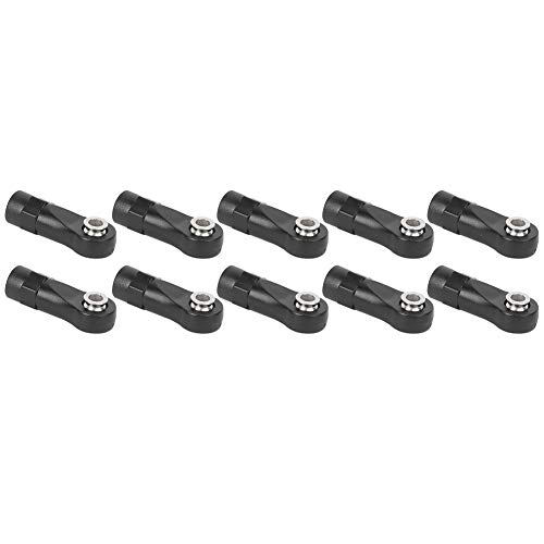 Professionelles 10-teiliges Schwarzes Verbindungsstangen-Endkugel-Gelenkkopf-Set für -4 1/10 RC-Car, Verbessert die Leistung mit Hervorragender Handwerkskunst von Zerodis