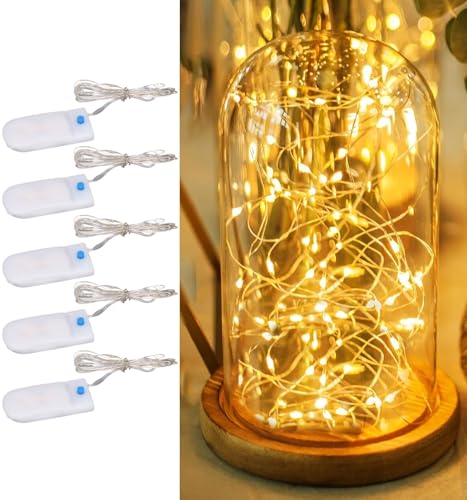 Zerodis Puppenhaus Mini LED Lichter, 5 Stück Romantische Warmweiß Kleines Licht DIY Kinder Rollenspiel Spielzeug für Puppenhaus Dekoration von Zerodis