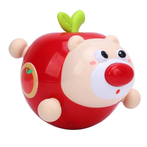 Zerodis Puzzle Pädagogische Wobble -Spielzeug für Baby, Soundeffekte Kinderspielzeug für Bauchzeit, Frühes Lernen Spielzeug für Kleinkindspiele (Rot) von Zerodis