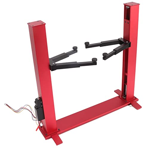 Zerodis RC Elektrische Hebebühne, RC Auto Reparaturständer Aluminiumlegierung Anti-Verformung Universal Low Noise High Strength für 1/10 RC Fahrzeug (Rot) von Zerodis