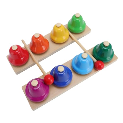 Zerodis Schreibtischglocken für Farbenfrohe 8 Notizen Musikglocken Percussion Instrument Spielzeug für Early Education Basswood + Eisen für zu Hause und in der Schule Zerodis Schreibtischglocken für Farbenfrohe 8 Notizen Musikglocken Percussion Instrument Spielzeug für Early Education Basswood + Eisen für zu Hause und in der Schule von Zerodis