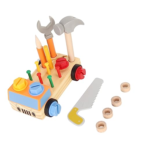 Zerodis Set für Bildungsschraubendreherplatten, Spielzeug für Feinmotorik -Fähigkeiten, Montessori -Autobreher Board Kit mit Lichtschalter, Multi Funktionales Holzwerkzeugkit Kleinkinder, Zerodis Set für Bildungsschraubendreherplatten, Spielzeug für Feinmotorik -Fähigkeiten, Montessori -Autobreher Board Kit mit Lichtschalter, Multi Funktionales Holzwerkzeugkit Kleinkinder, von Zerodis