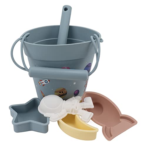 Zerodis Silicon Snow Bucket Flexible Sichere Schneespielzeug, Fantasie, Outdoor -Spielset für, für Strand und Sandbox (Blue) von Zerodis