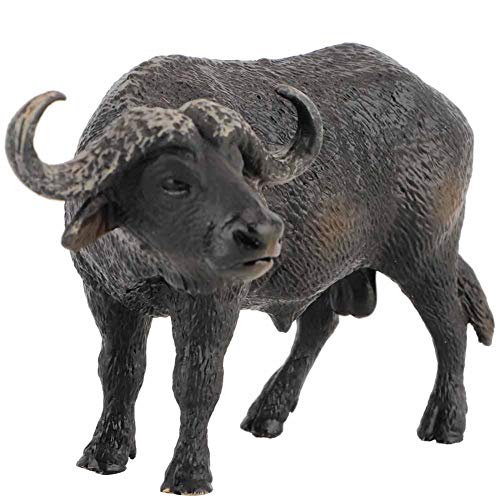 Zerodis Simulation Buffalo Puppe Buffalo Modell Spielzeug Mini Spielzeug Begleiten Kognitive Spielzeug Wohnzimmer Studie Schlafzimmer Schreibtisch Dekoration Geschenk für Kinder Mädchen von Zerodis