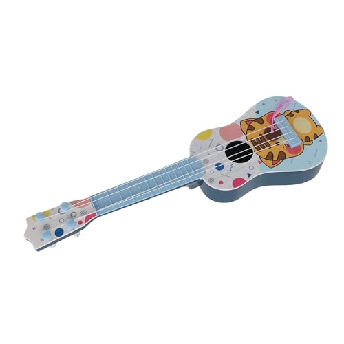 Zerodis Simulation Ukulele Instrument Spielzeug Realistisches Design Tragbares Musical Ukulele -Gitarrenspielzeug für Anfänger Musiker Plastikmaterial (Blue) von Zerodis