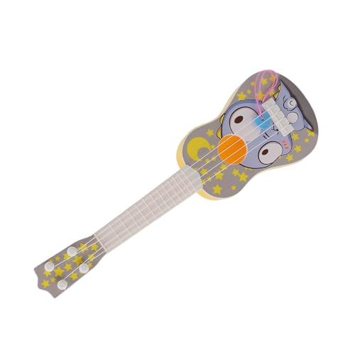 Zerodis Simulation Ukulele Instrument Spielzeug Realistisches Design Tragbares Musical Ukulele -Gitarrenspielzeug für Anfänger Musiker Plastikmaterial (Gelblich) von Zerodis