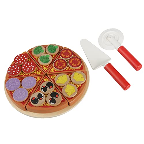 Zerodis Spielküche Schneide Pizza aus Holz mit Pizzaschneider Rollenspiel Pädagogische Spielzeug Küchenspielzeug Hamburger Kuchen für Kinder Kleinkinder und Mädchen ab 3 Jahre Zerodis Spielküche Schneide Pizza aus Holz mit Pizzaschneider Rollenspiel Pädagogische Spielzeug Küchenspielzeug Hamburger Kuchen für Kinder Kleinkinder und Mädchen ab 3 Jahre von Zerodis
