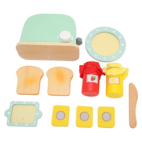 Zerodis Toaster Toy Set Safe Safe Lastablewood Küche Spielset für , Ideales Holzküchenspielzeug Zerodis Toaster Toy Set Safe Safe Lastablewood Küche Spielset für , Ideales Holzküchenspielzeug von Zerodis