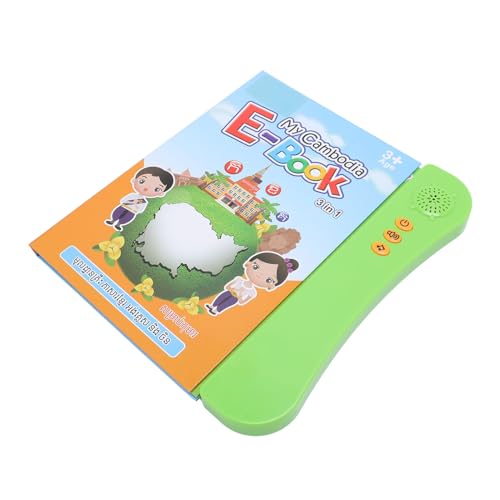Zerodis Trittelluell Interaktives Lernbuch mit Lebendigen Soundeffekten für Kleinkinder Kambodschanische Englisch Chinesisch, Abssize 9.96x9.45x0.79in (Yellow) von Zerodis