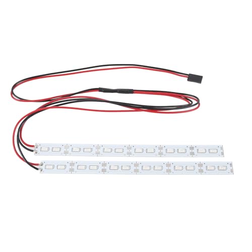 Zerodis Universelle 24 LEDs Light Aluminium -Legierungs -Chassis Zum 1/10 1/8 RC Auto, Helles RC Chassis Leichtbar für Fahrzeug auf der Straße (Blue) von Zerodis