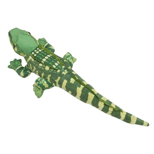 Zerodis Weiches Plüsch -Gator -Spielzeug Süßes Realistisch Gefülltes Tier für, Detaillierte Nähte, Ideale Geschenkgröße (Green) von Zerodis