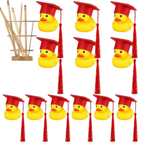Abschluss-Hut- - Weiche niedliche Mini-Abschluss-, mit schwarzem Abschluss-Hut | Gastgeschenke Gummienten für Geburtstagsfeier, Gastgeschenke Dekoration, Kinderparty, Abschlussparty Abschluss-Hut- - Weiche niedliche Mini-Abschluss-, mit schwarzem Abschluss-Hut | Gastgeschenke Gummienten für Geburtstagsfeier, Gastgeschenke Dekoration, Kinderparty, Abschlussparty von Zestivra