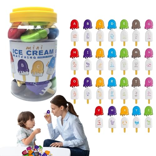 Alphabet Matching Letters | Tierbriefe Passen Spielzeug | Kindermontessori Eisbrief Matching Ice Cream Color Color Word Recognition Farbsortieraktivität Bildungspulting Für Kinder Worterkennung Alphabet Matching Letters | Tierbriefe Passen Spielzeug | Kindermontessori Eisbrief Matching Ice Cream Color Color Word Recognition Farbsortieraktivität Bildungspulting Für Kinder Worterkennung von Zestivra