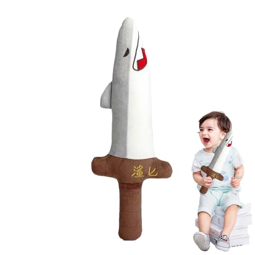 Animal Doll - Shark Plush Cushion, Lavenne aus Cartoonhaien, weiches Plüschspielzeug, realistische Haidekoration, Plüschkissen für Tierklammern, von Zestivra