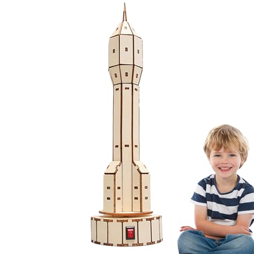 Bastelset für den Bau für Kinder - Satellitenmontage-Set aus Holz, Kit für das Bauprojekt Handwerker für Kinder für Jugendliche von Zestivra