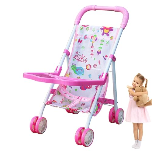 Buggy Spielzeug – geeignet für Kinderwagen mit Unterkorb | Kleid Mädchen Kinderwagen, Alter ab 3 Jahren, Geschenk Spielzeug Mädchen Zubehör, Mädchen Spielzeug Baby Kinderwagen mit Simulat von Zestivra