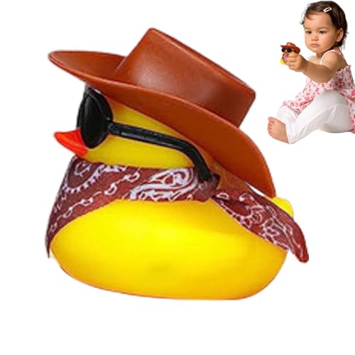 Cowboy Dashboard Duck, Auto-Ornament aus Gummi, lustig und frisch, Dekoration für das Armaturenbrett, gefüllt mit Golftaschen Cowboy Dashboard Duck, Auto-Ornament aus Gummi, lustig und frisch, Dekoration für das Armaturenbrett, gefüllt mit Golftaschen von Zestivra