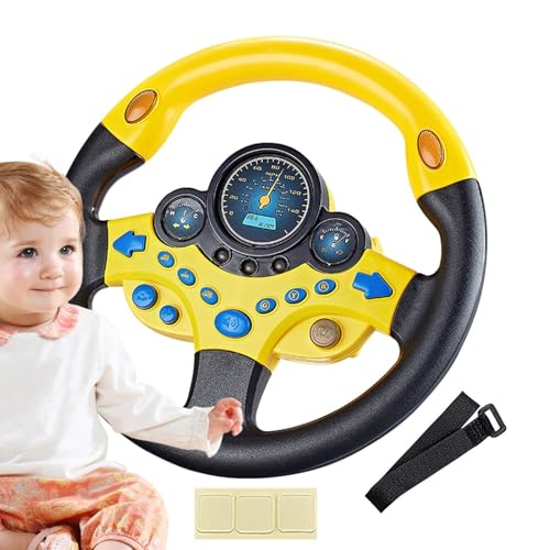 Flugspielzeug für kleine Kinder - Strinkle für Kinder | 360 Grad rotierender Lenkradsimulator, tragbares Motorrad mit musikalischem, interaktivem Spielzeug mit lustigen Geräuschen für von Zestivra