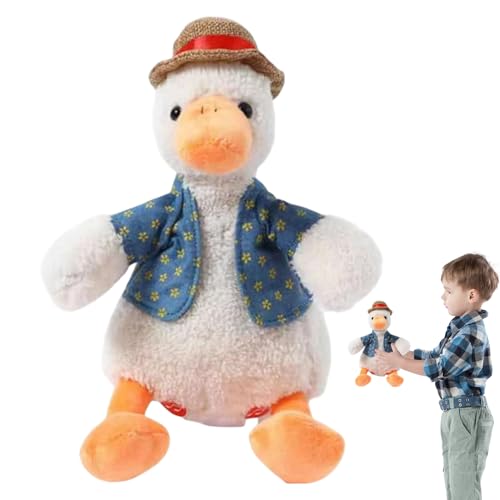 Interaktive Stoffente - Weiches Spielzeug Puppe Mit Musik Und Tanz | Bunte Kuschelpuppe Gelb Für Geburtstagsparty Kinder Indoor Unterhaltung, Lernendes Plüschtier Für Babys Kleinkinder Vorschule Interaktive Stoffente - Weiches Spielzeug Puppe Mit Musik Und Tanz | Bunte Kuschelpuppe Gelb Für Geburtstagsparty Kinder Indoor Unterhaltung, Lernendes Plüschtier Für Babys Kleinkinder Vorschule von Zestivra